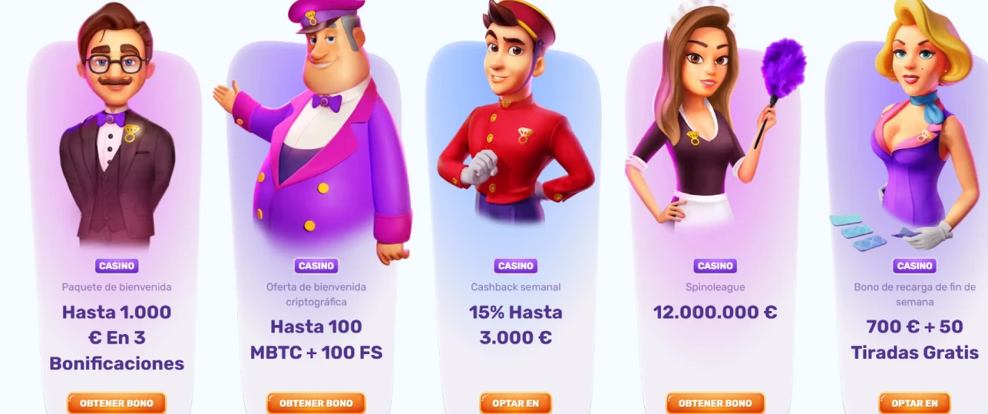 Oferta de bonos en Slotspalace para jugadores de España